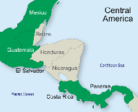 central america map