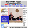 screenshot of The CAFTA Report - Central Amercian Free Trade News