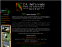 screenshot of C.R. Referrals - Costa Rica Vacations - Free Service
