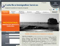 screenshot ofCosta Rica Immigration Services