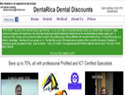 screenshot ofDentaRica Dental Discounts