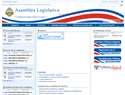 screenshot ofCosta Rica's Legislative Assembly