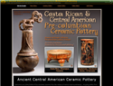 screenshot of Costa Rica -Online Exhibit of Pre-columbian Ceramics