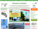 screenshot of Costa Rica travel, tours, hotels, reservations - Costa Rica adventures