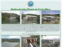 screenshot ofHydroelectric Plants in Costa Rica