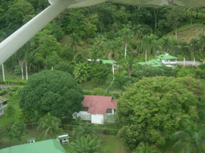 Flying over Golfito, Costa Rica