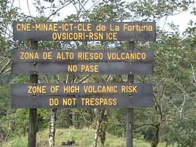 Costa Rica Volcano Warning