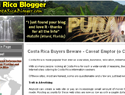 screenshot ofCosta Rica Blogger