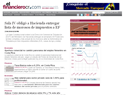 screenshot of El Financiero, Costa Rica - Financial Online Newspaper