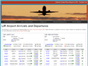 screenshot ofFlights Schedule for Liberia Costa Rica Airport (LIR)