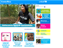 screenshot ofUNICEF - Costa Rica