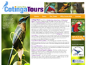 screenshot ofCotinga Tours - Birding, Nature and Education