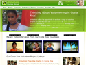 screenshot of uVolunteer - Costa Rica